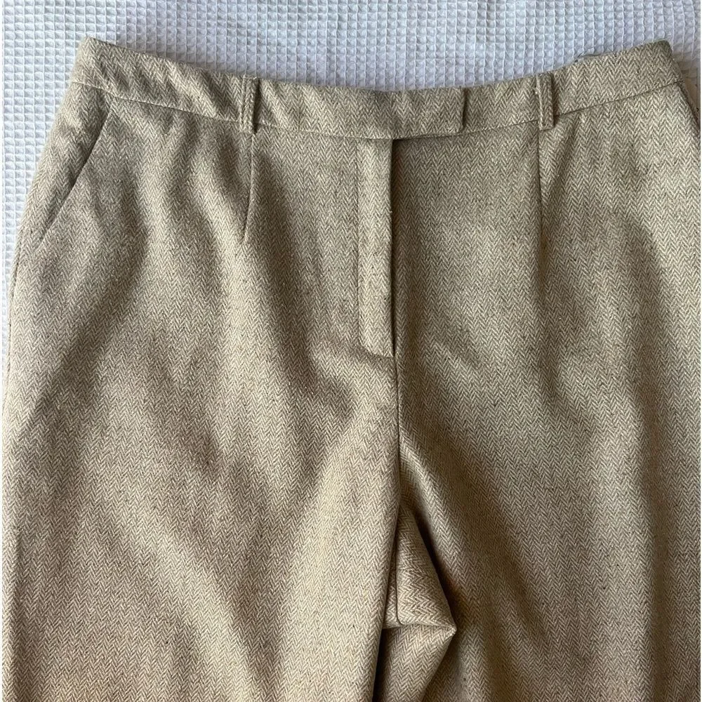 NEW Valerie By Valerie Stevens Vintage Tweed Essentials Wool Blend Fall Pants 14